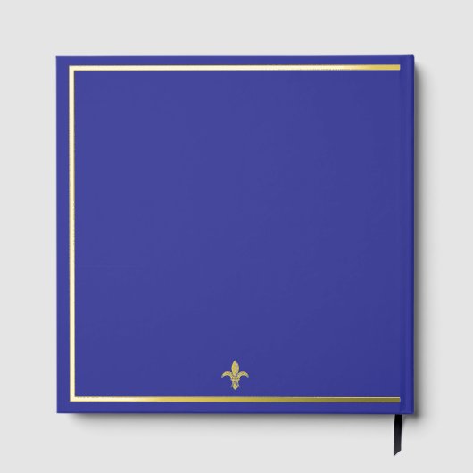 Royal Fleur di Lis foil Scrapbook Photo Album Gastenboek (Achterkant)
