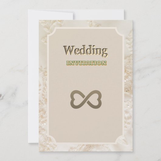 Royal Floral Art bruiloft uitnodiging (Voorkant)