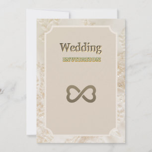 Royal Floral Art bruiloft uitnodiging