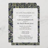 Royal Floral Wedding Invitations Kaart (Voorkant / Achterkant)