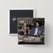 Royal Flush 2 Vierkante Button 5,1 Cm (Voorkant /achterkant)