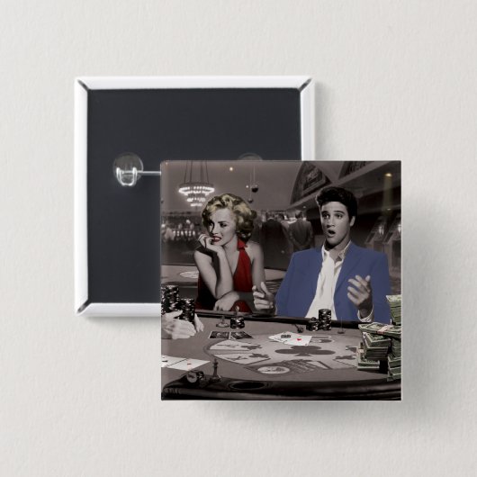 Royal Flush 2 Vierkante Button 5,1 Cm (Voorkant /achterkant)