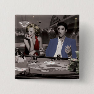 Royal Flush 2 Vierkante Button 5,1 Cm