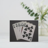Royal Flush Briefkaart (Staand voorkant)
