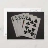 Royal Flush Briefkaart (Voorkant / Achterkant)