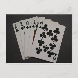 Royal Flush Briefkaart