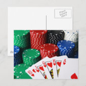 Royal Flush Briefkaart (Voorkant / Achterkant)