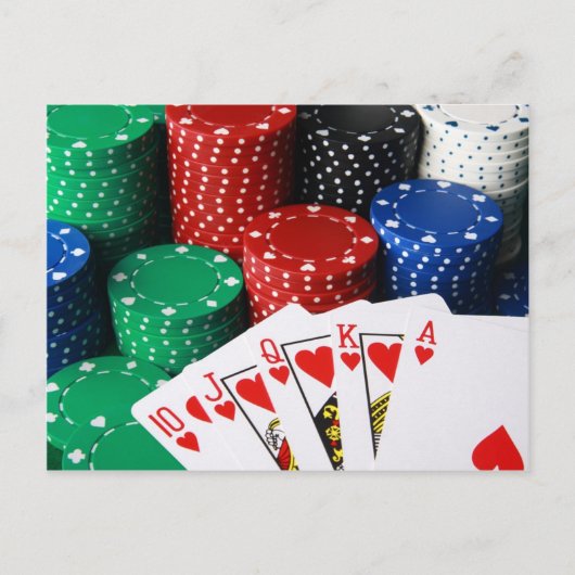 Royal Flush Briefkaart (Voorkant)