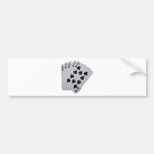 Royal Flush Bumpersticker (Voorkant)