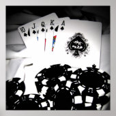 Royal Flush Canvas Poster (Voorkant)