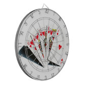 Royal Flush Hearts Dartbord (Voorkant Links)