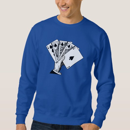Royal Flush Illustratie Shirten Trui (Voorkant)