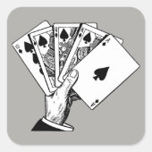 Royal Flush  Illustratie Stickers (Voorkant)