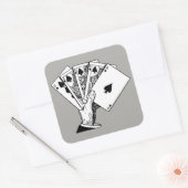 Royal Flush  Illustratie Stickers (Envelop)