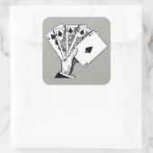 Royal Flush  Illustratie Stickers (Tas)