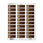 Royal Flush Poker Retouradreslabels Etiket (Full Sheet)