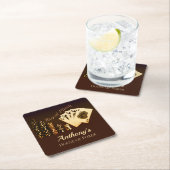 Royal Flush Poker Thema Drink Coasters Kartonnen Onderzetters (Insitu)
