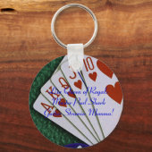 Royal Flush Queen Sleutelhanger (Voorkant)