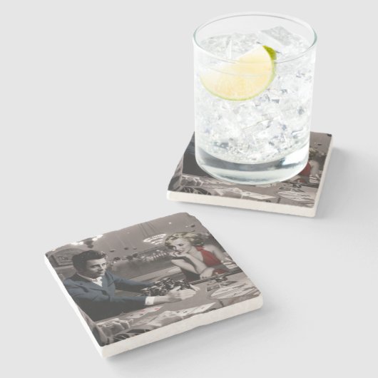 Royal Flush Stenen Onderzetter (Zijkant)