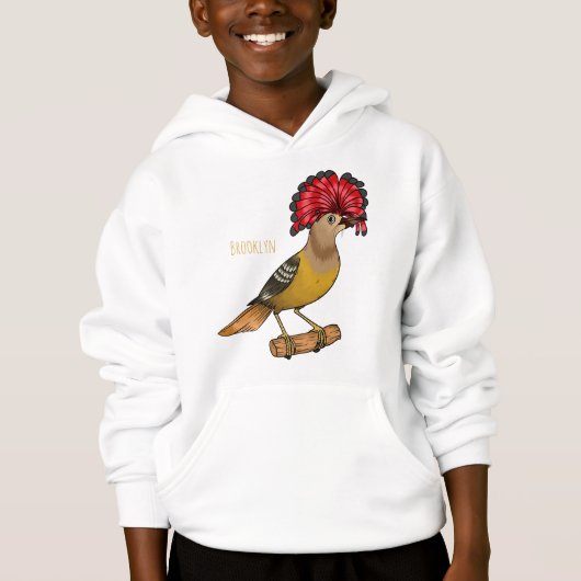 Royal flycatcher bird cartoon illustration (Voorkant)