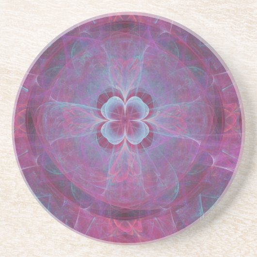 Royal Four Leaf Clover-Onderzetters Zandsteen Onderzetter (Voorkant)