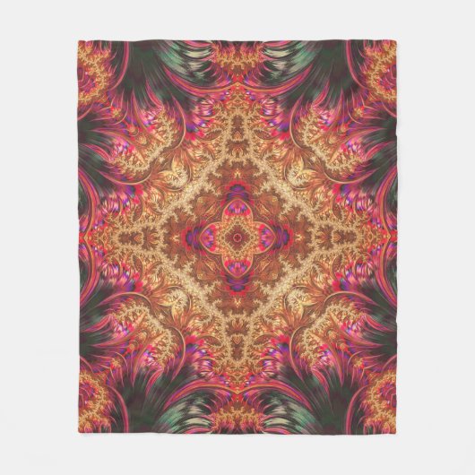 Royal Fractal | Fleece Deken (Voorkant)