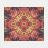 Royal Fractal | Fleece Deken (Voorkant (Horizontaal))