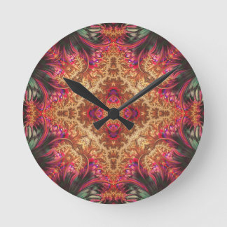 Royal Fractal | Round Wall Clock Ronde Klok
