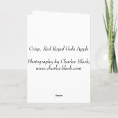 Royal Gala Apple Kaart (Achterkant)