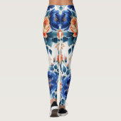 Royal Garden Glow Floral Design Leggings (Achterkant)
