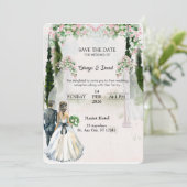 Royal Garden Save The Date Kaart (Staand voorkant)