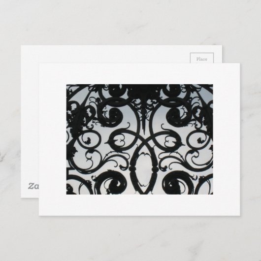 Royal Gate Swirls tegen Blue Sky Briefkaart (Voorkant / Achterkant)