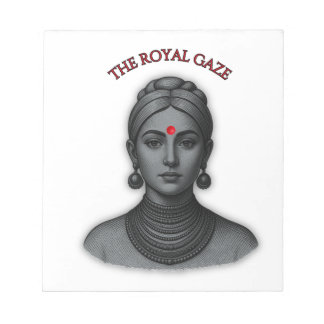 Royal Gaze Indian Queen Minimalist Bold Lin Notitieblok