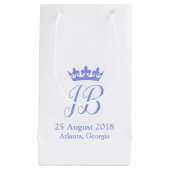 Royal geïnspireerd bruiloft gunst geschenk tas klein cadeauzakje (Voorkant)