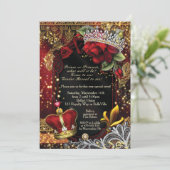 Royal Gender Reveal Douche Prins of Prinses Invi Kaart (Staand voorkant)