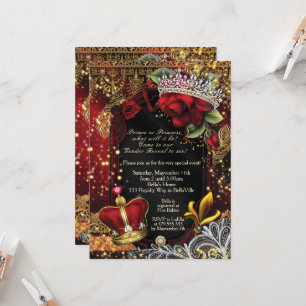 Royal Gender Reveal Douche Prins of Prinses Invi Kaart