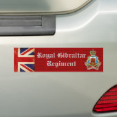 Royal Gibraltar Regiment Bumpersticker (Op auto)