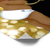 Royal Gifts| Afrikaanse prins |Gold Glitter Gift Poster (Hoek)