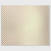 Royal Glam Golden Peacock Princess Cadeaupapier (Vlak)