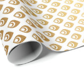 Royal Glam Golden Peacock Princess Cadeaupapier (Rol Hoek)