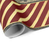 Royal Glam Golden Red Burgundy Lace Vip Cadeaupapier (Rol Hoek)