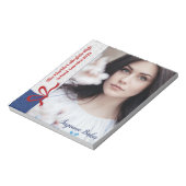 Royal Glitter - Aangepaste Autogrammenblok voor Pa Notitieblok (Linkerzijde)