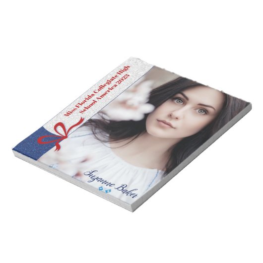 Royal Glitter - Custom Pageant Autograaf Pad SM Notitieblok (Linkerzijde)