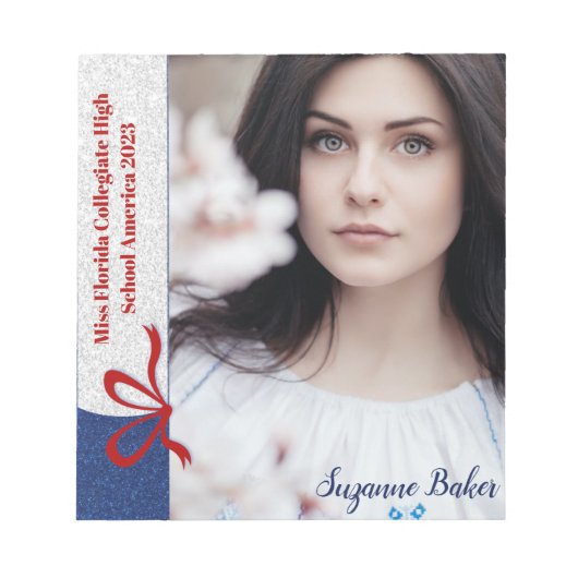 Royal Glitter - Custom Pageant Autograaf Pad SM Notitieblok (Voorkant)