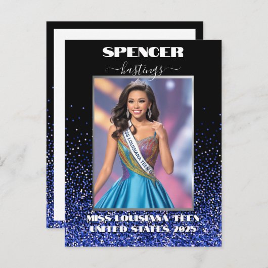 Royal Glitter Glitz Autograph Kaart Promo Briefkaa (Voorkant / Achterkant)