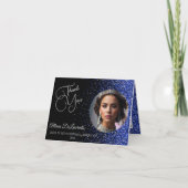 Royal Glitter Glitz Pageant Dank je kaart (Voorkant)