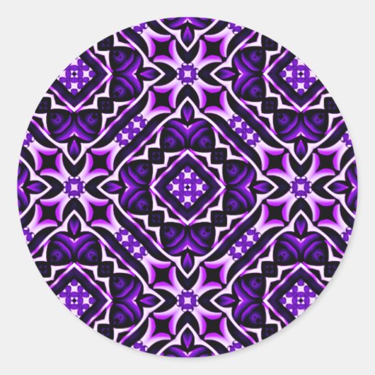 Royal Glow_ Ronde Sticker (Voorkant)