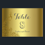 Royal Gold Abstract Pauw Huwelijks TABLE NUMBER Kaart<br><div class="desc">Zeer elegant ontwerp met gouden achtergrond en abstract goud glinsterende pauwen voor een speciale bruiloft. Het zal een unieke touch toevoegen aan je bruiloftsstijl. Wees anders! Personaliseer met je eigen informatie. Als je de tekst moet verplaatsen of de grootte, het lettertype of de kleur moet wijzigen, klik dan op het...</div>