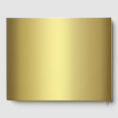 Royal Gold Abstract Peacock Wedding Guest Book Gastenboek (Achterkant)