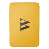 Royal Gold Black Monogram Badmat (Voorkant Verticaal)